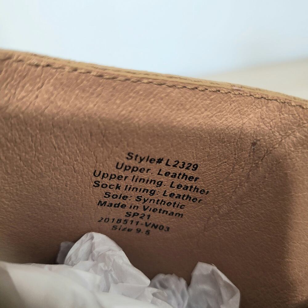 Madewell Ayanna Clog Nubuck Leather Acorn Tan Beige Wooden Heel Studded 9.5 - Picture 8 of 8